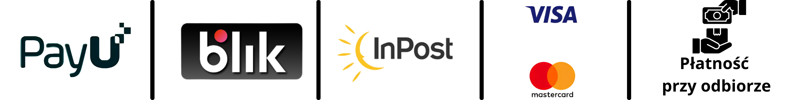 Bezpieczne metody płatności – PayU, BLIK, InPost, Visa, Mastercard, płatność przy odbiorze
